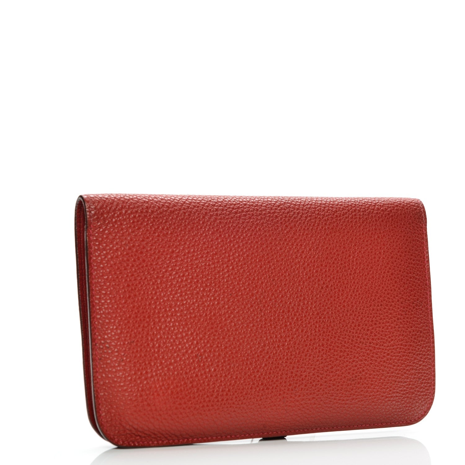Hermes Togo Dogon Duo Wallet Vermillion 3 of 8