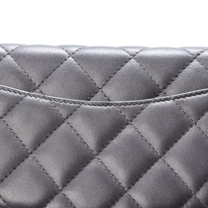 Chanel Iridescent Lambskin Quilted Wallet On Chain WOC Grey 14 of 15