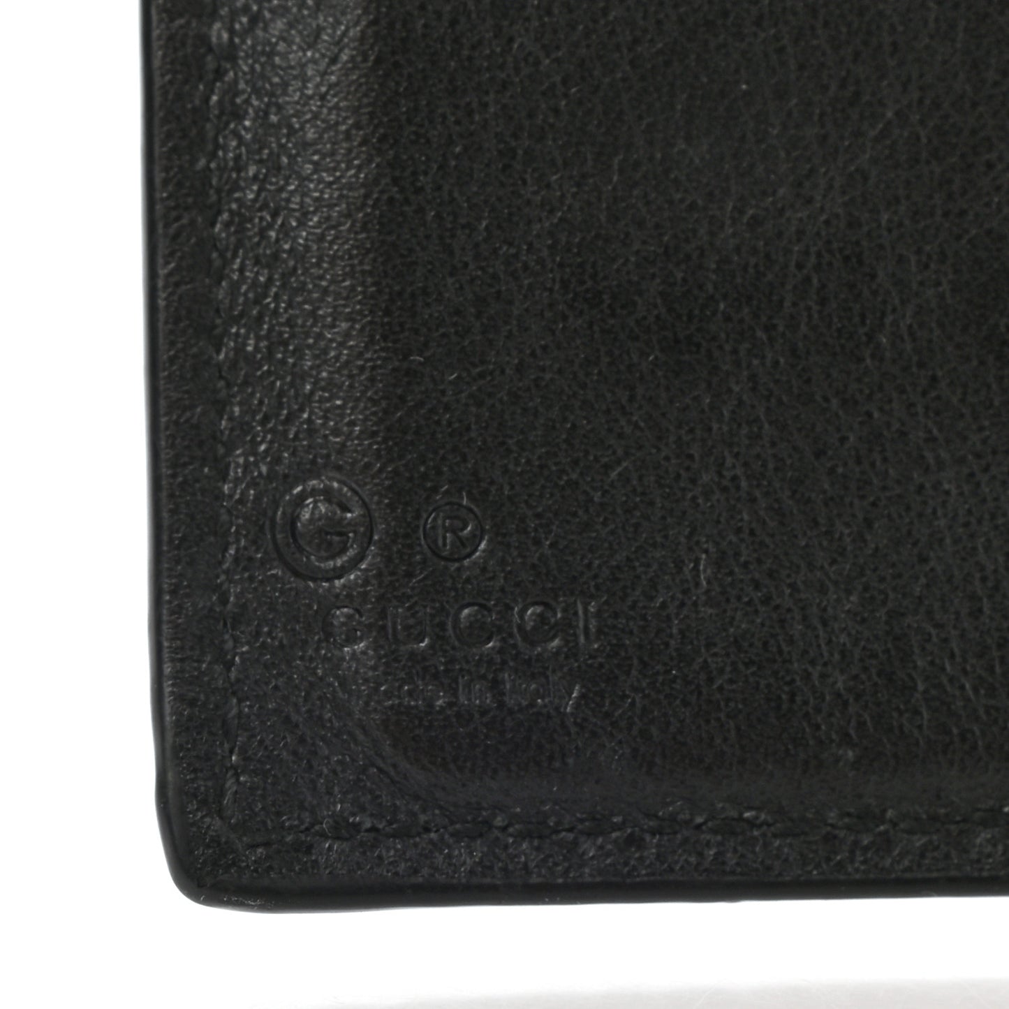 Microguccissima Bi-Fold Wallet Black