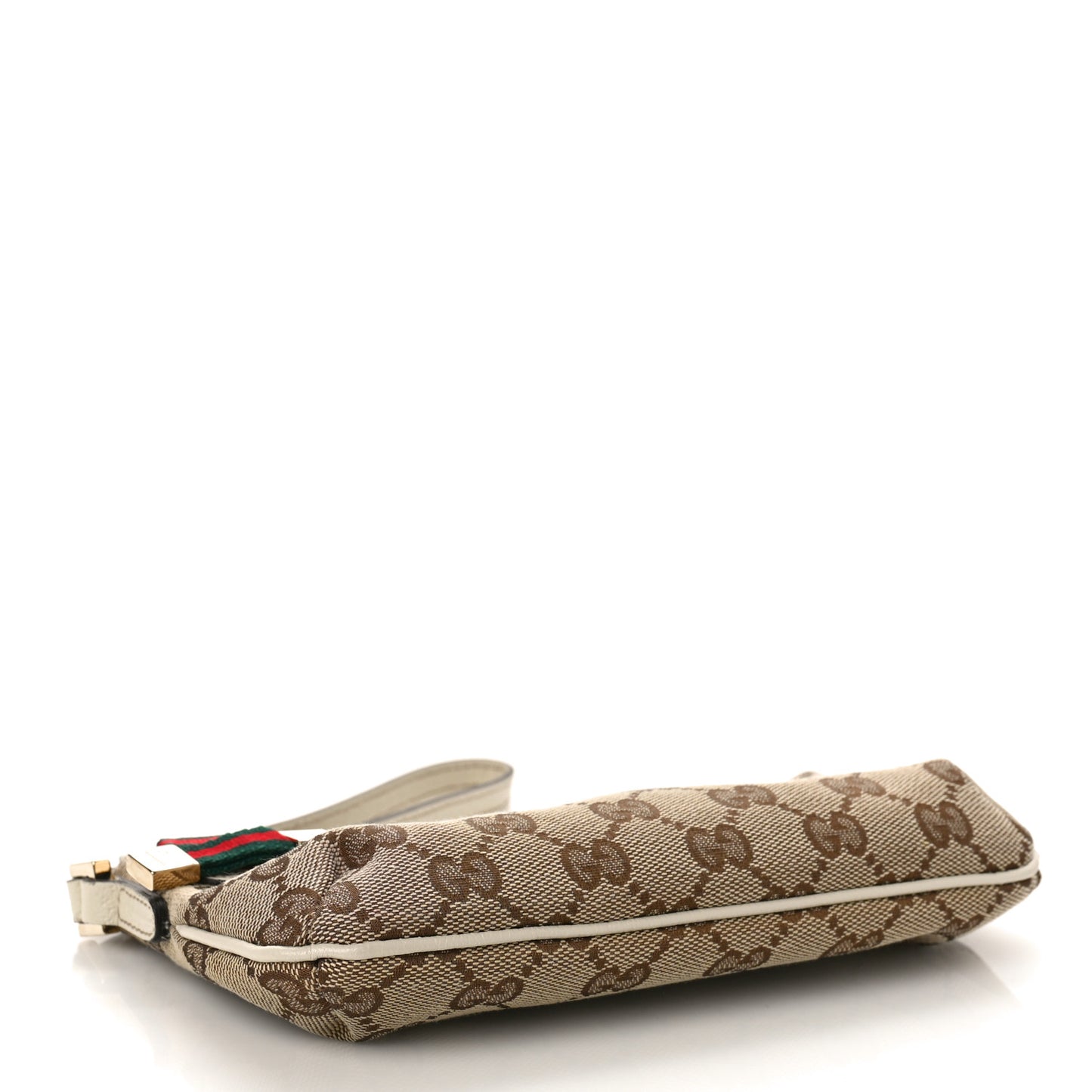 Monogram Web Princy Wristlet Off White