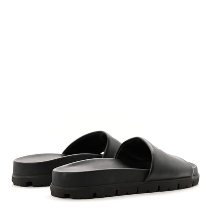 Prada Nappa Womens Lug Sole 20mm Slide Sandals 39 Black 5 of 9