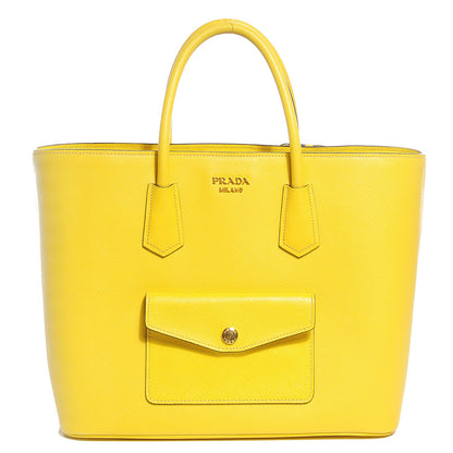 Prada Saffiano Cuir Front Pocket Tote Girasole 1 of 10