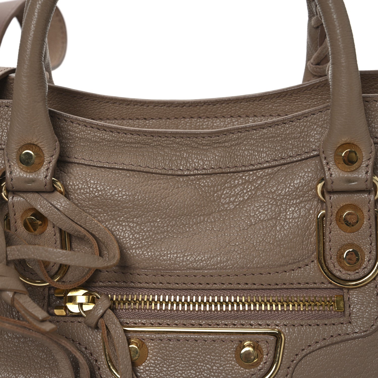 Balenciaga Chevre Gold Metallic Edge Hardware S City Rose Des Sables 9 of 15