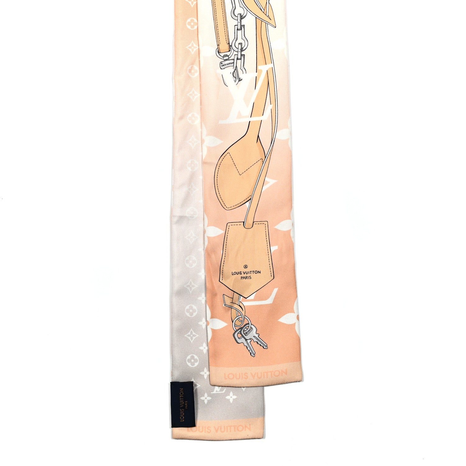 Louis Vuitton Silk Monogram Gradient By The Pool Bandeau Mist 2 of 4