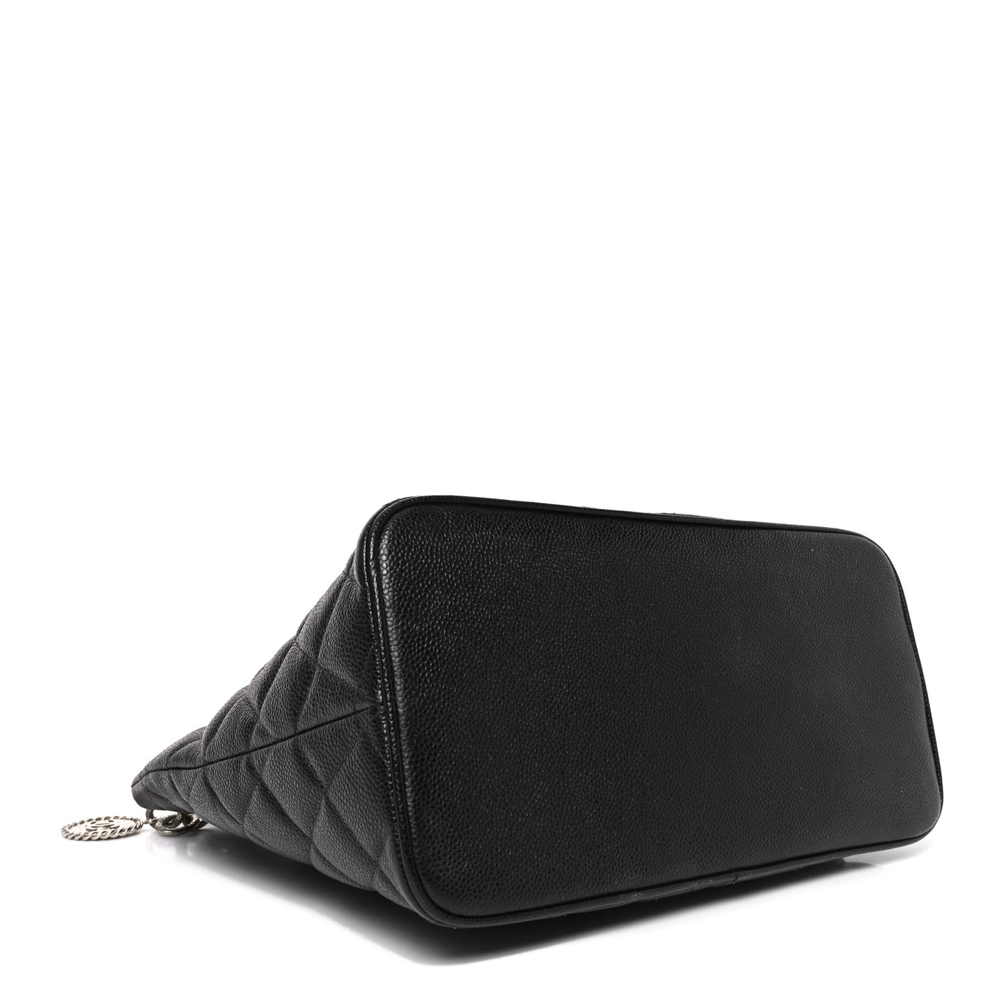Caviar Quilted Medallion Tote Black