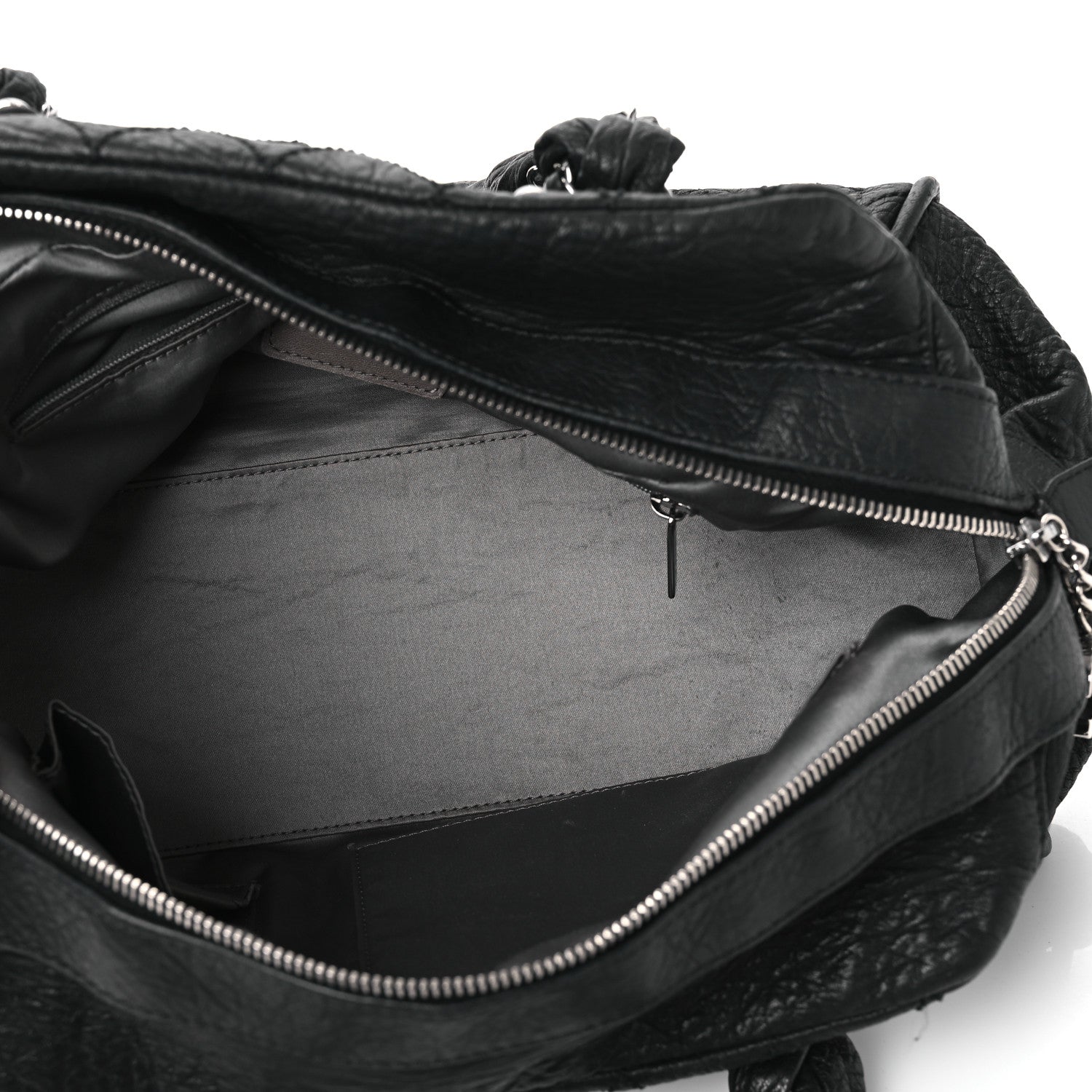 Chanel Distressed Lambskin Lady Braid Bowler Black 5 of 13