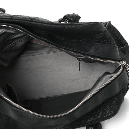 Chanel Distressed Lambskin Lady Braid Bowler Black 5 of 13