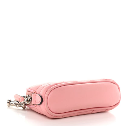 Gucci Calfskin Matelasse GG Marmont Key Pouch Wild Rose 4 of 10