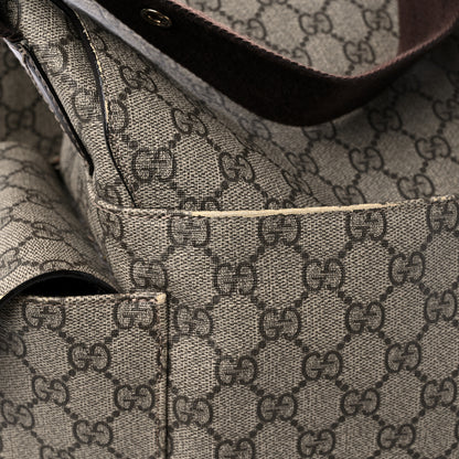 Gucci GG Plus Monogram Messenger Diaper Bag Dark Brown 18 of 20