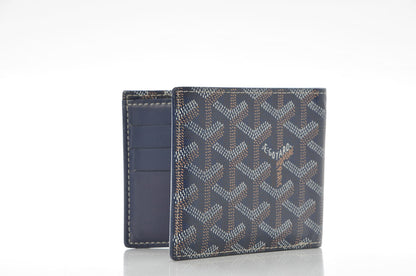 Goyard Goyardine Bifold Victoire PM Wallet Navy 3 of 8