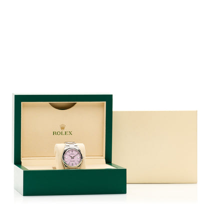 Rolex Stainless Steel 36mm Oyster Perpetual Watch Candy Pink 126000 5 of 5