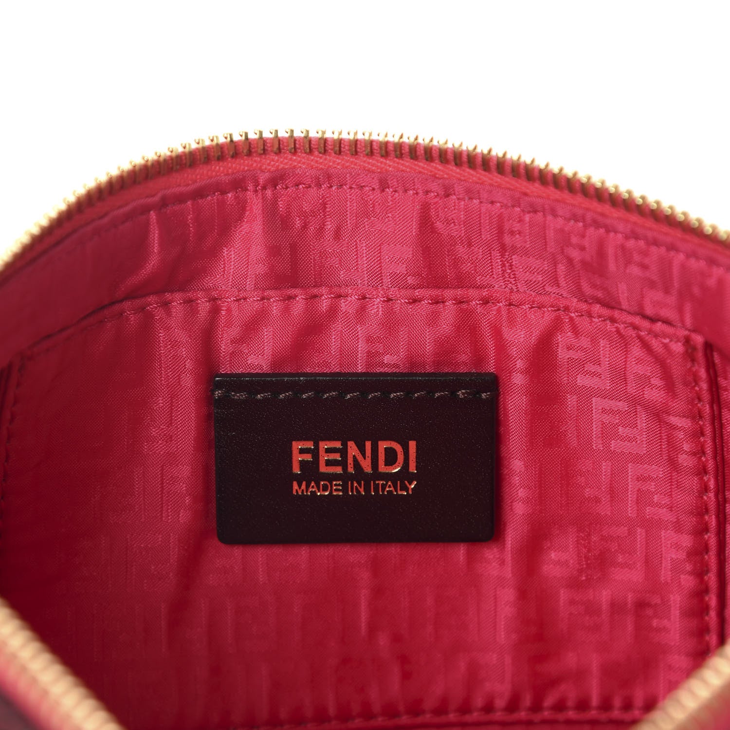 Fendi Zucca Spalmati Pochette Tobacco Fragola 8 of 10