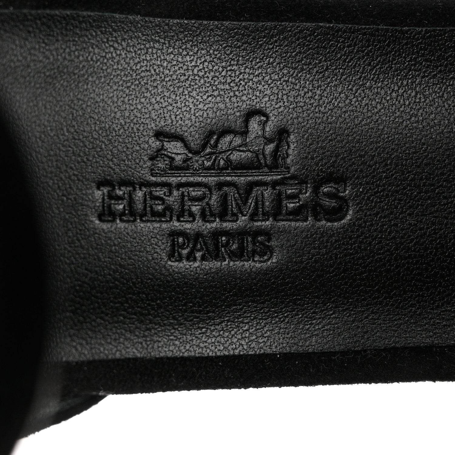 Hermes Suede Goatskin Glam 105 Sandals 36 Black 5 of 9