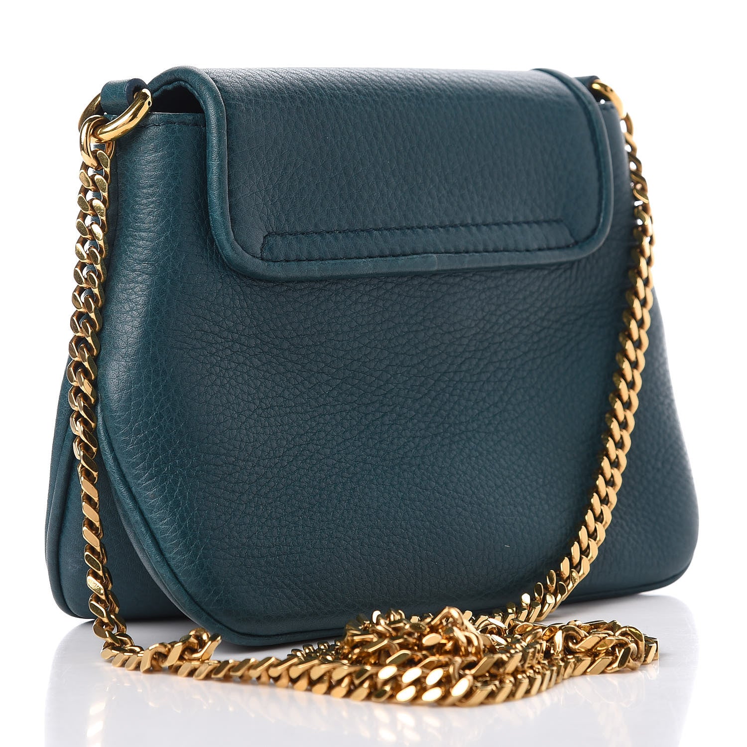 Gucci Dollar Calfskin Small 1973 Chain Shoulder Bag Deep Cobalt 3 of 10