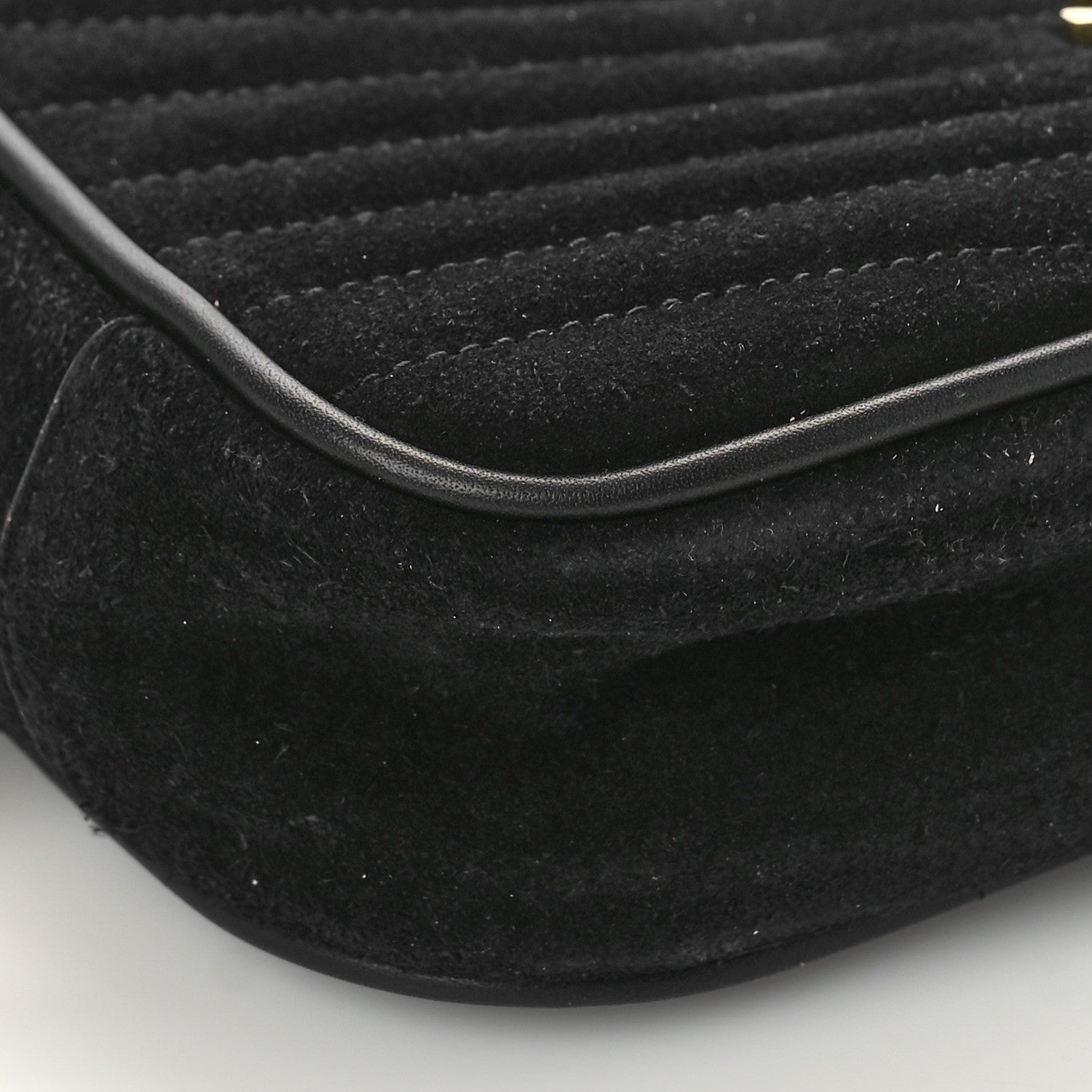 Saint Laurent Suede Matelasse Monogram Mini Lou Camera Bag Black 7 of 8