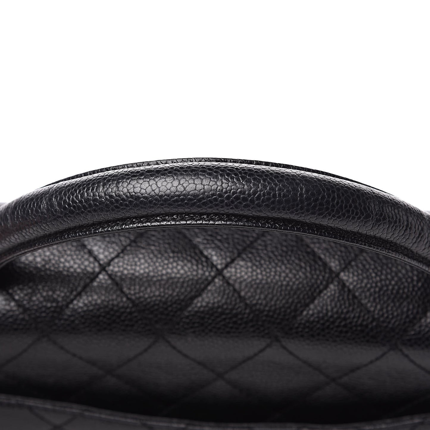 Caviar Quilted Jumbo Kelly Flap Black