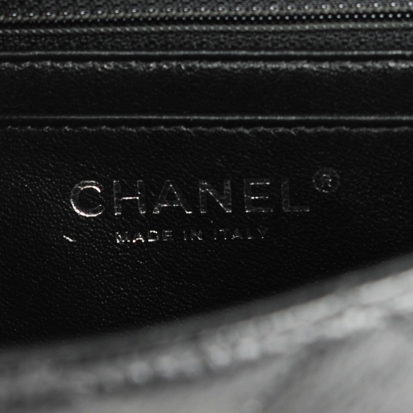Caviar Quilted Mini Rectangular Flap Black