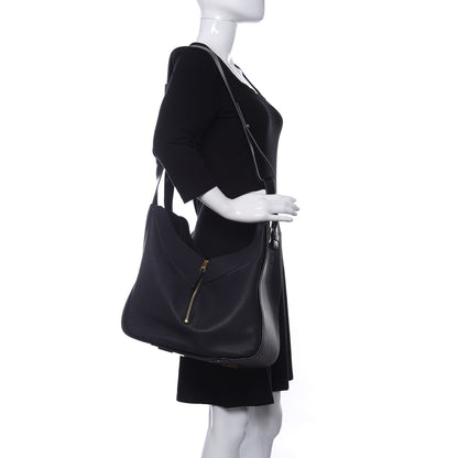 Loewe Calfskin Medium Hammock Shoulder Bag Midnight Blue Black 2 of 9
