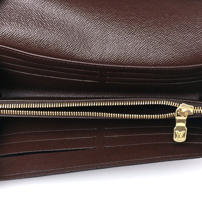 Louis Vuitton Damier Ebene Sarah Wallet NM 5 of 7