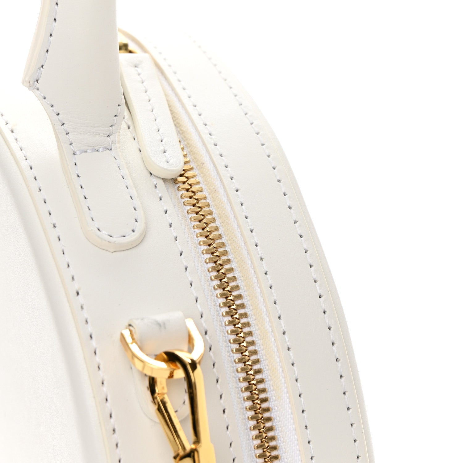 Mansur Gavriel Calfskin Circle Crossbody Bag White 15 of 16