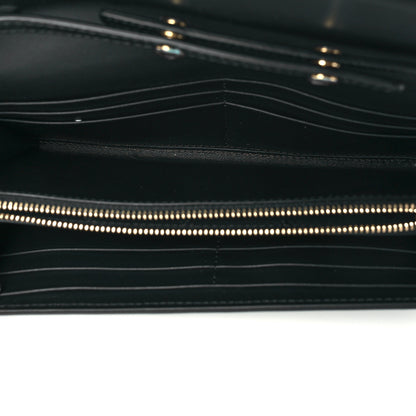 Burberry Grainy Calfskin House Check Henley Wallet On Chain Black 4 of 8