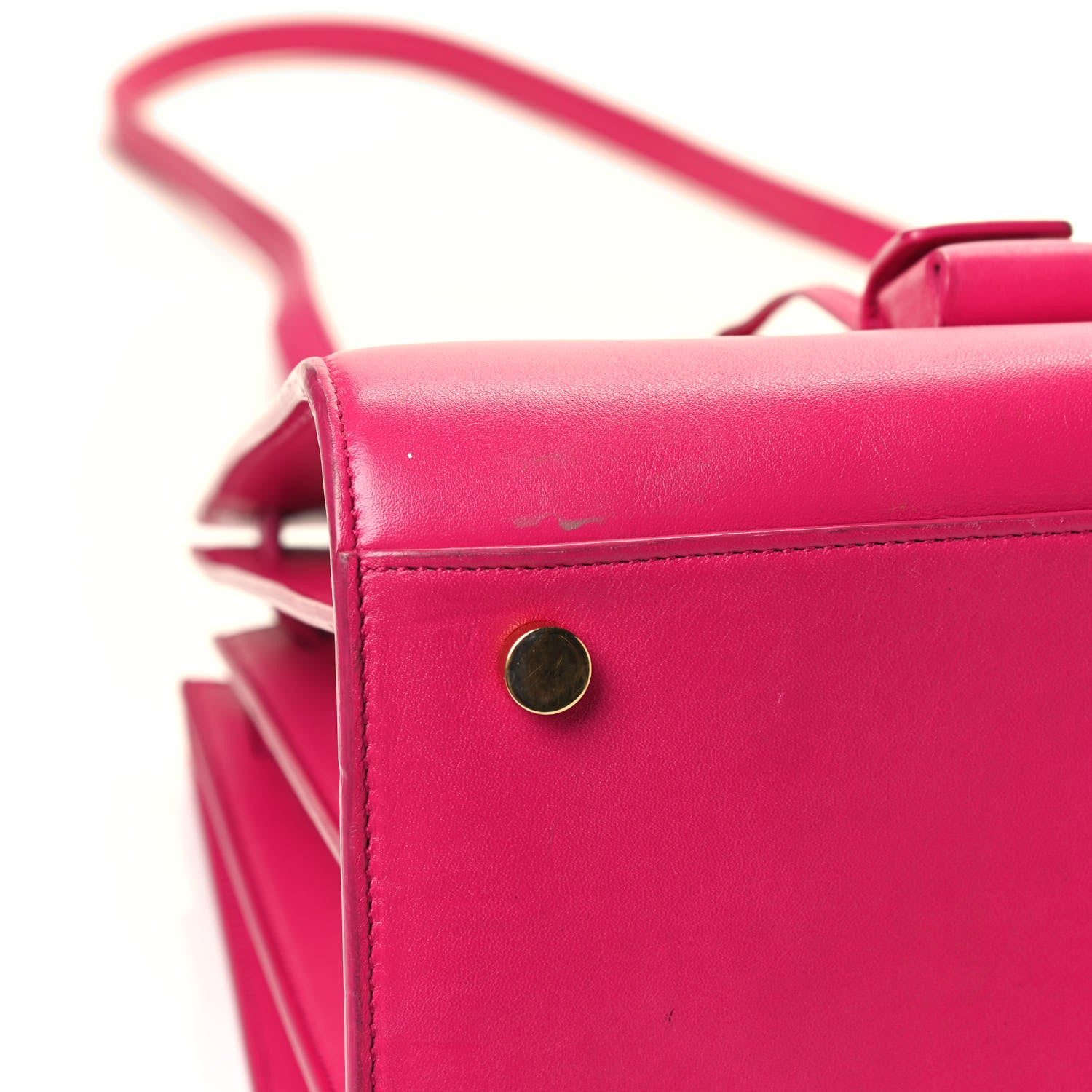 Saint Laurent Calfskin Small Sac De Jour Bubblegum 5 of 7