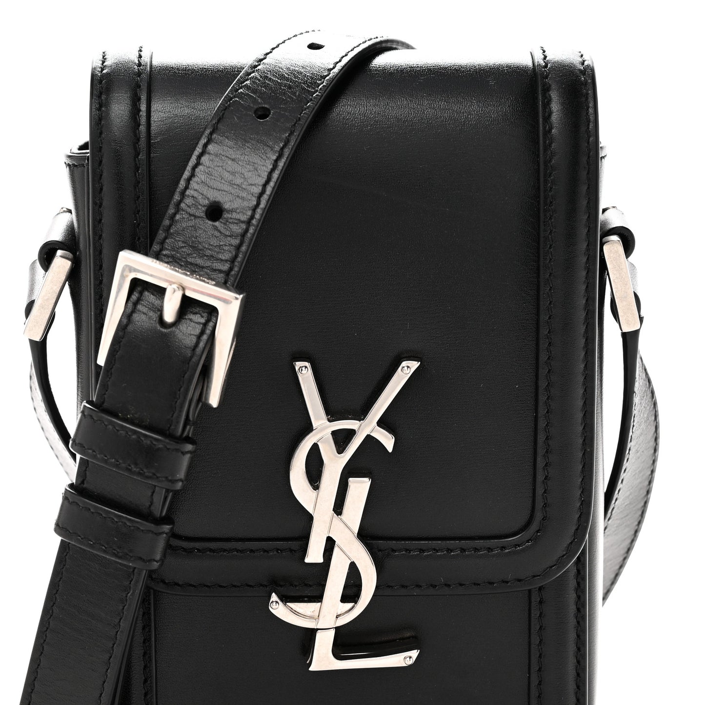 Smooth Calfskin Mini Solferino Satchel Black