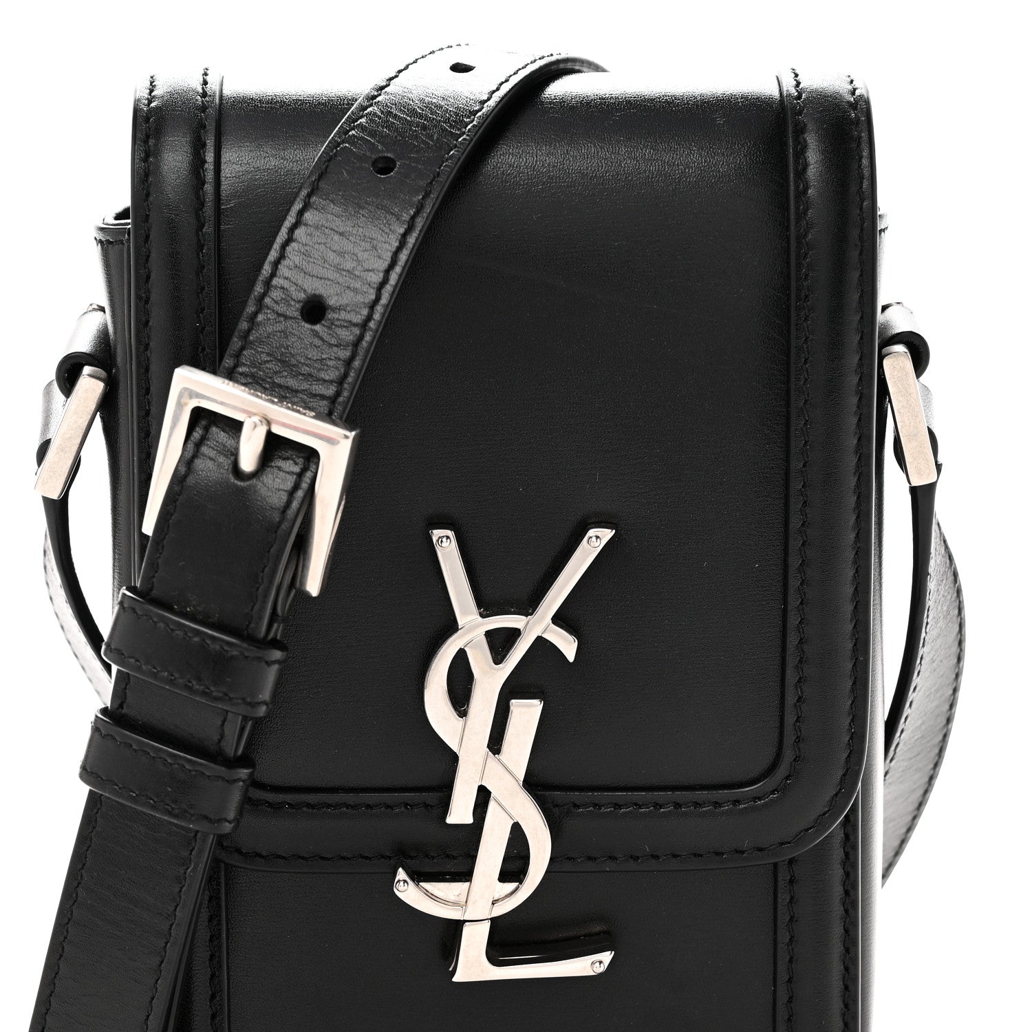 Saint Laurent Smooth Calfskin Mini Solferino Satchel Black 7 of 10