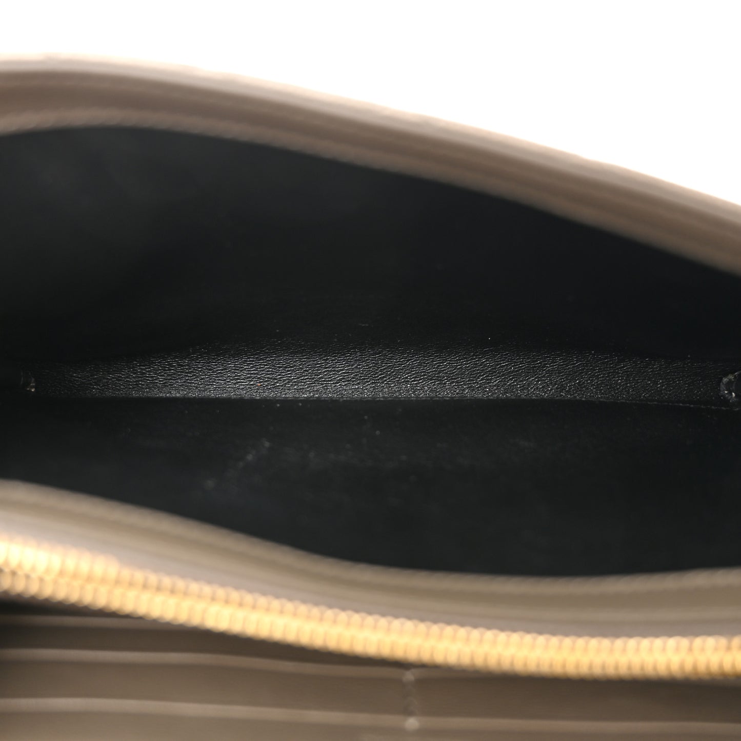 Metallic Grain De Poudre Mixed Matelasse Triquilt Monogram Chain Wallet Piombo