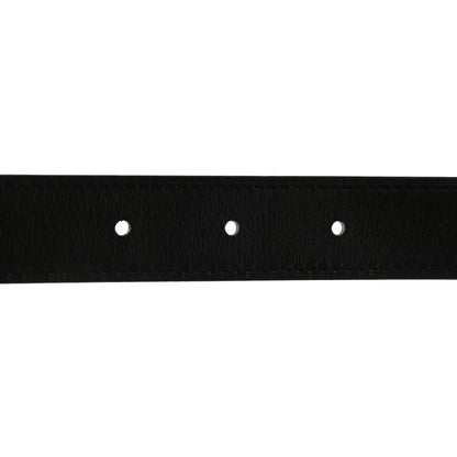 Hermes Swift Epsom 32mm Martelee Constance H Belt 85 Black Etoupe 4 of 8