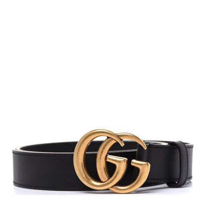 Gucci Calfskin Double G 30mm Belt 90 36 Black 1 of 4