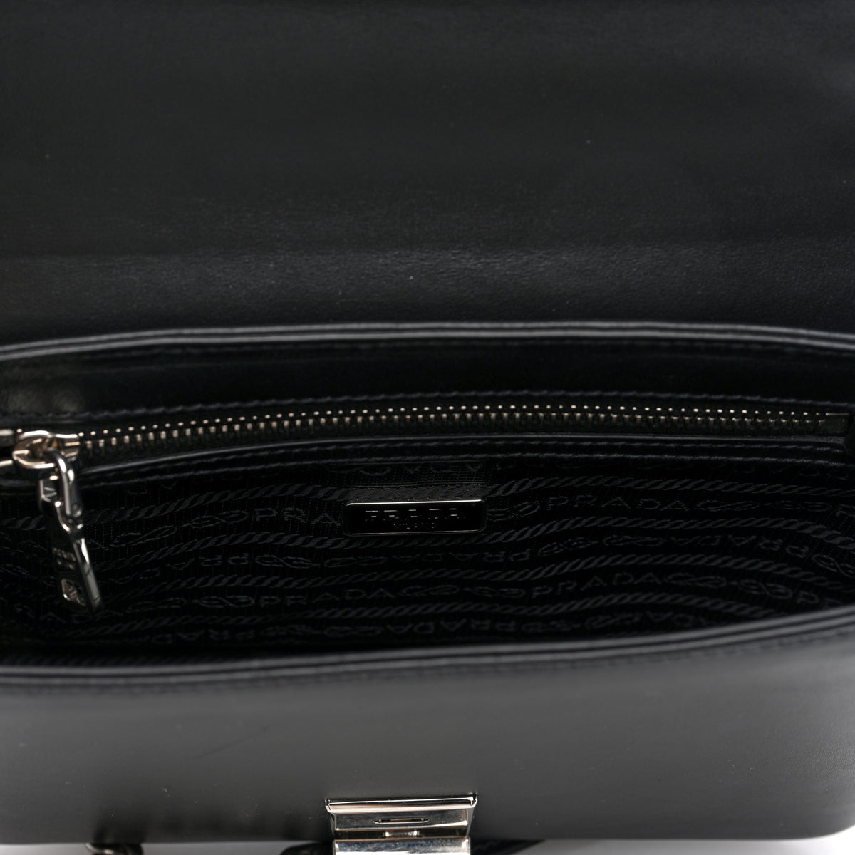 Saffiano Pattina Crossbody Bag Black
