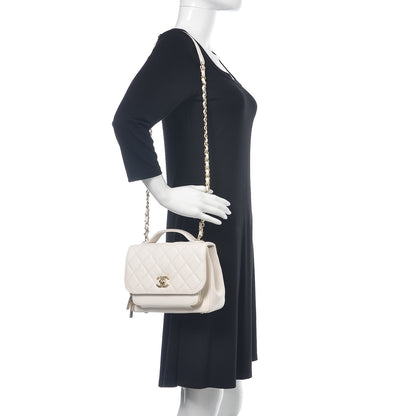 Chanel Caviar Quilted Medium Business Affinity Flap White 2 of 17