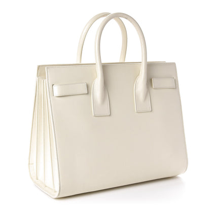 Saint Laurent Calfskin Small Sac De Jour Dove White 3 of 15
