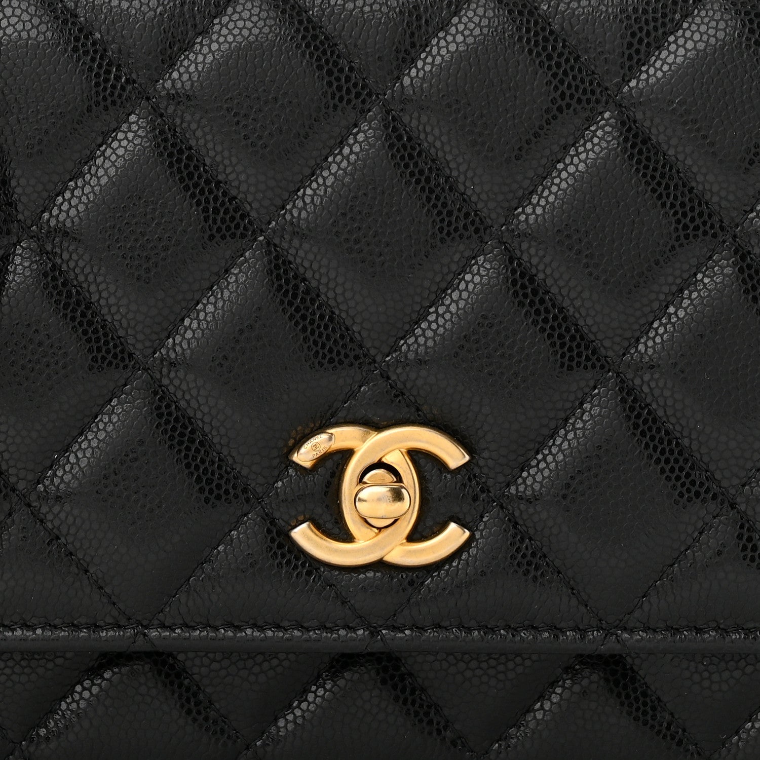 Chanel Caviar Quilted Twist Your Buttons Wallet On Chain WOC Black 9 of 13