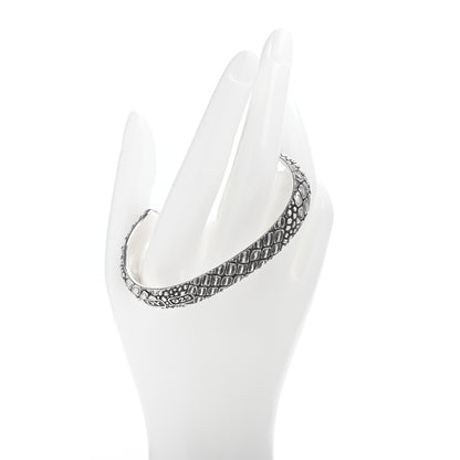 David Yurman Sterling Silver 10mm Naturals Gator Cuff Bracelet 2 of 4