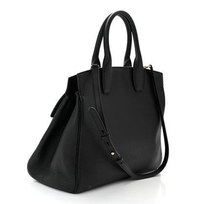 Salvatore Ferragamo Calfskin Large Studio Bag Black 3 of 9