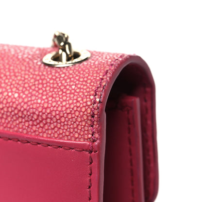 Bulgari Calfskin Galuchat Serpenti Forever Crossbody Bag Pink 10 of 11