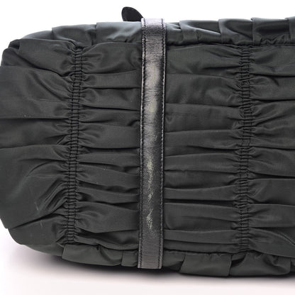 Prada Tessuto Nylon Dressy Gaufre Tote Military Green 11 of 14