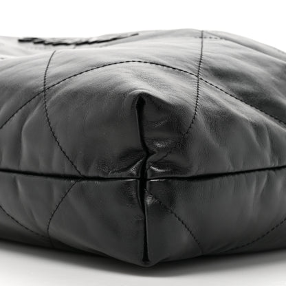 Chanel Shiny Calfskin Quilted Chanel 22 So Black 11 of 12