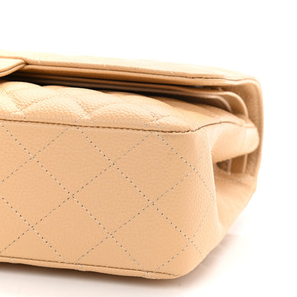 Chanel Caviar Quilted Medium Double Flap Beige Clair 10 of 11