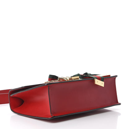 Gucci Calfskin Small Sylvie Shoulder Bag Hibiscus Red 4 of 10