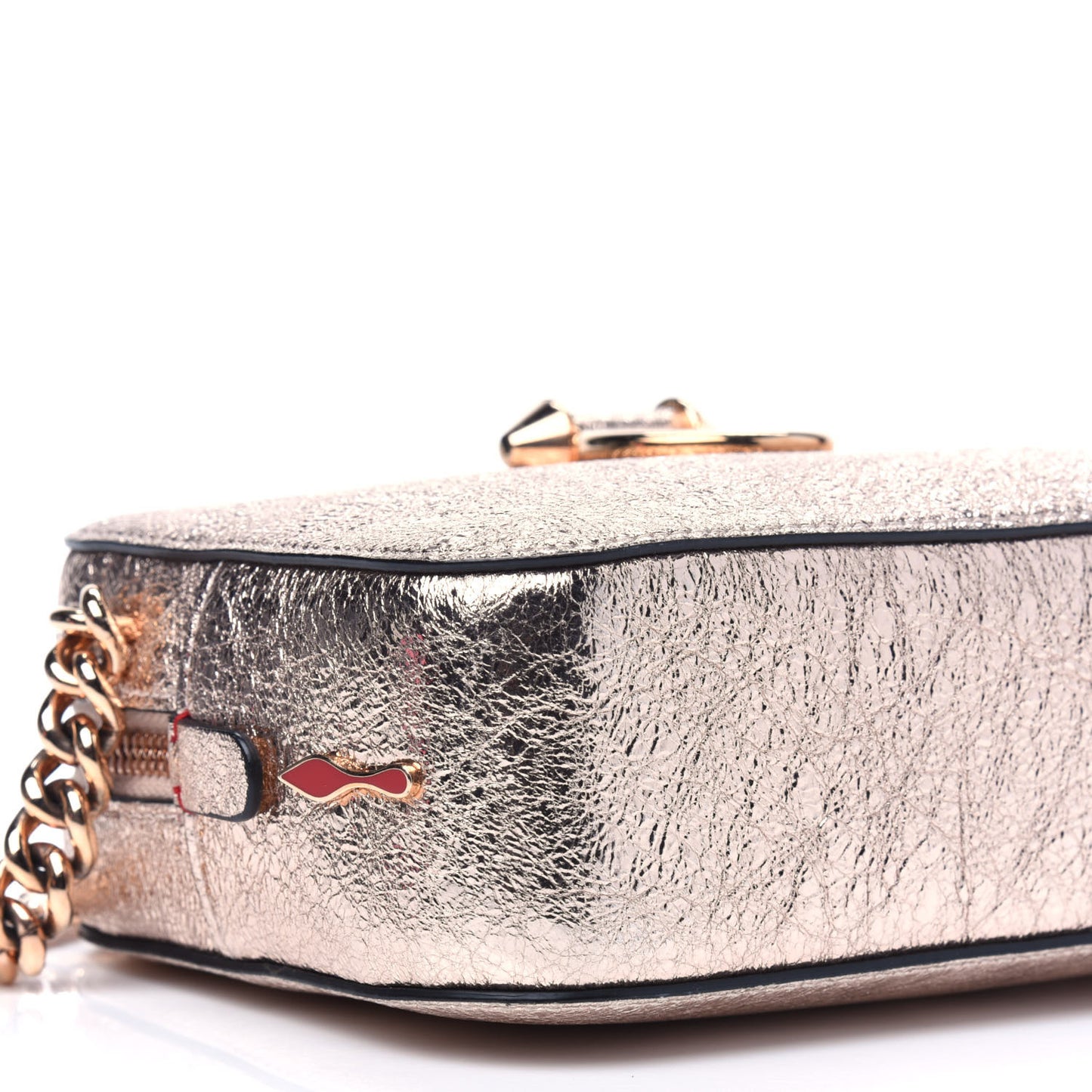 Metallic Crinkled Nappa Mini Rubylou Platine