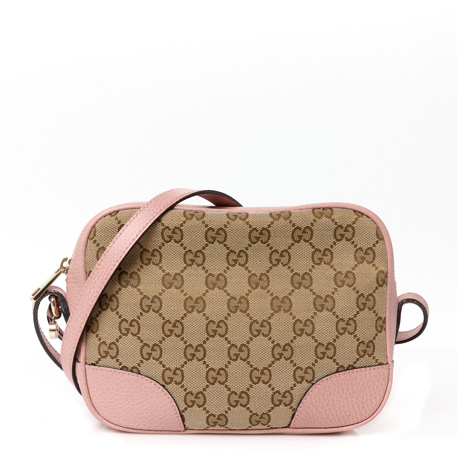 Gucci Monogram Mini Bree Messenger Bag Beige Soft Pink 1 of 11