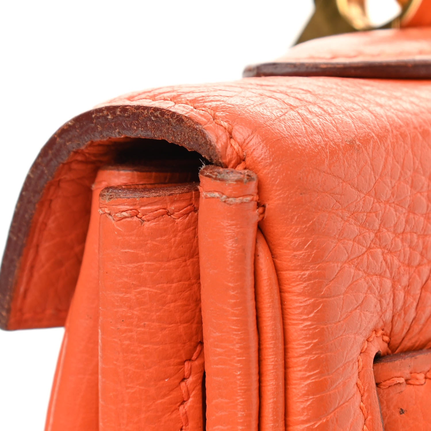 Hermes Togo Kelly Retourne 32 Orange 13 of 13