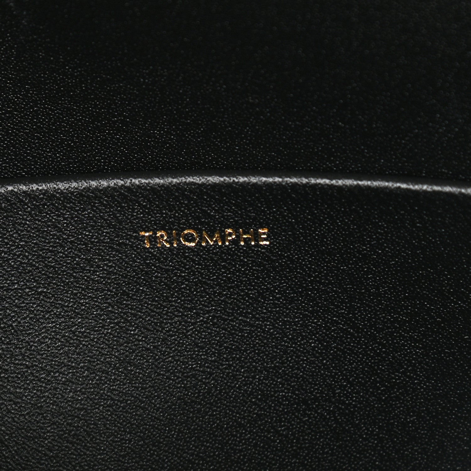 Celine Shiny Calfskin Triomphe Shoulder Bag Black 5 of 10