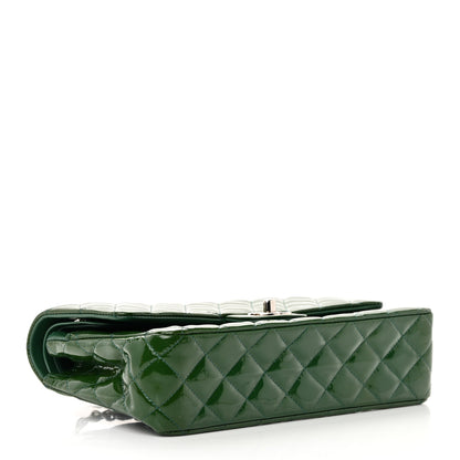 Chanel Patent Calfskin Quilted Medium Double Flap Green 5 of 19