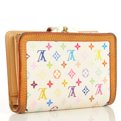 Louis Vuitton Monogram Multicolor French Purse Wallet White 8 of 14