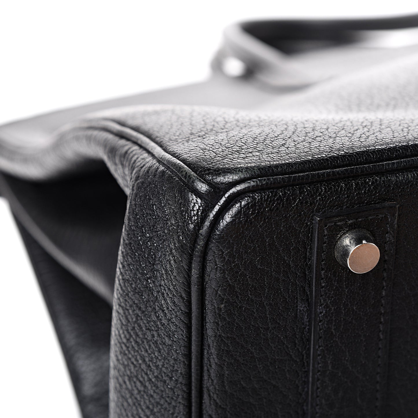 Chevre De Coromandel Birkin 40 Black