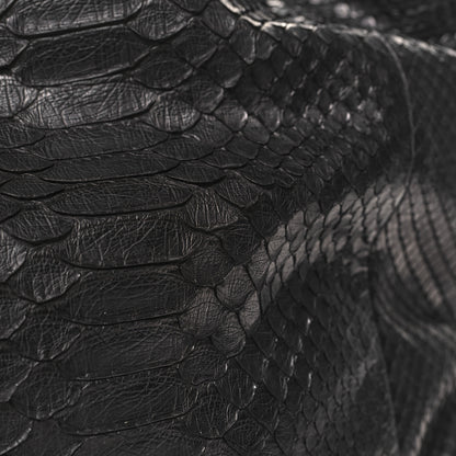 Gucci Snakeskin Medium Patti Stud Hobo Black 11 of 12